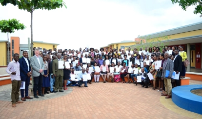 Teachers perform music together during a professional development event at AKA Dhaka.