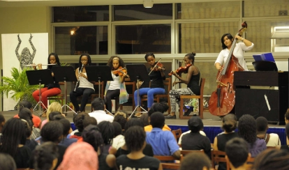 Musical performance in the Commons.