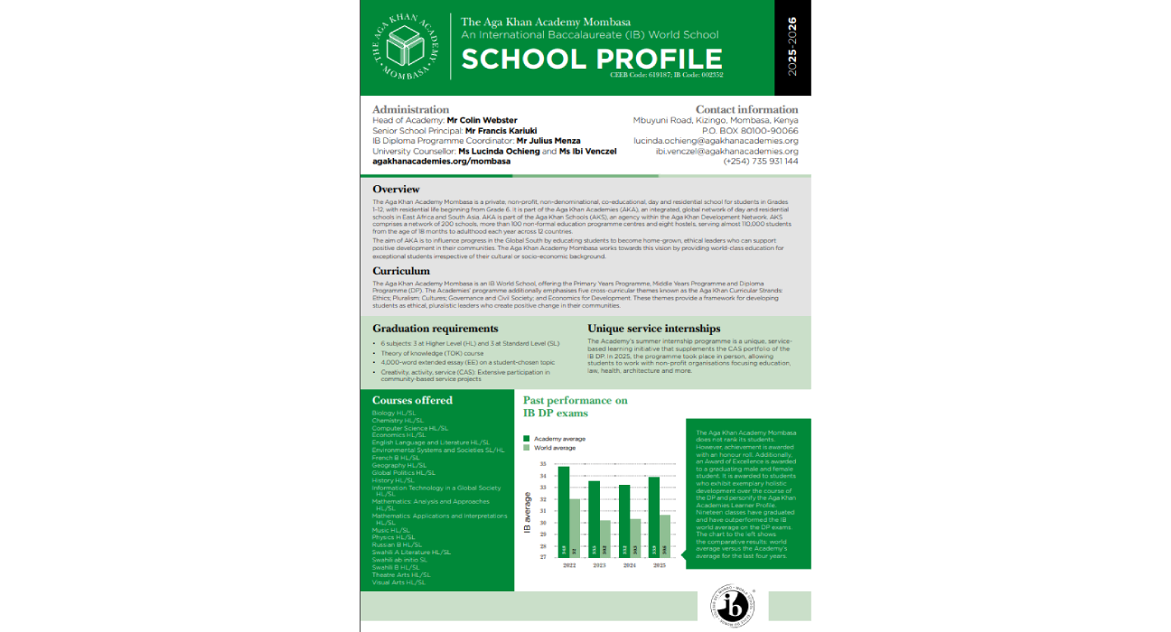 <p>AKA Mombasa IB School Profile 2025-2026</p>