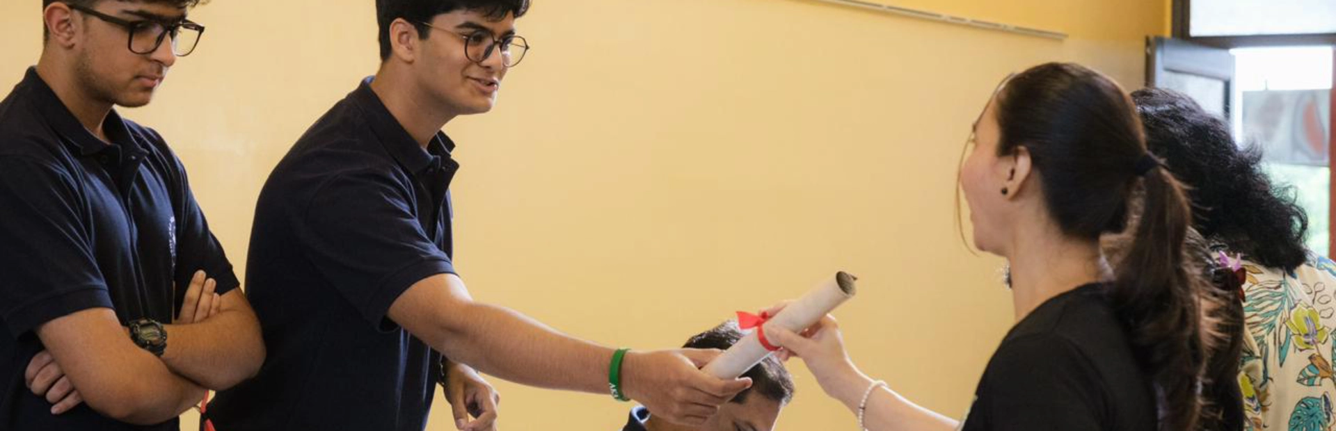 Existing and new students during Orientation 2025.