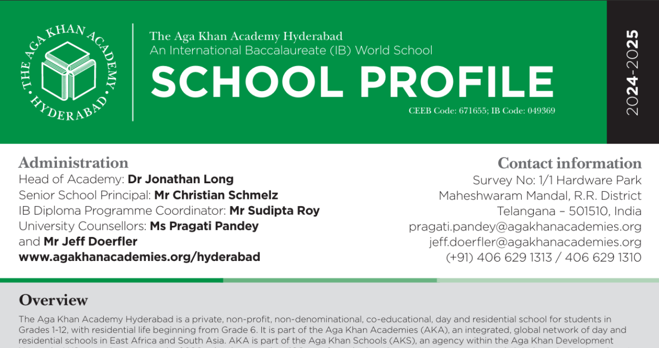 <p>AKA Hyderabad 2024–2025 IB School Profile</p>