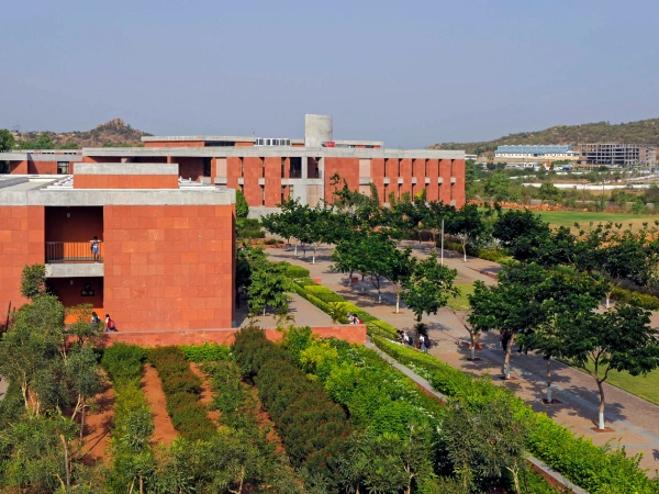 An aerial shot of AKA Hyderabad’s campus. 
