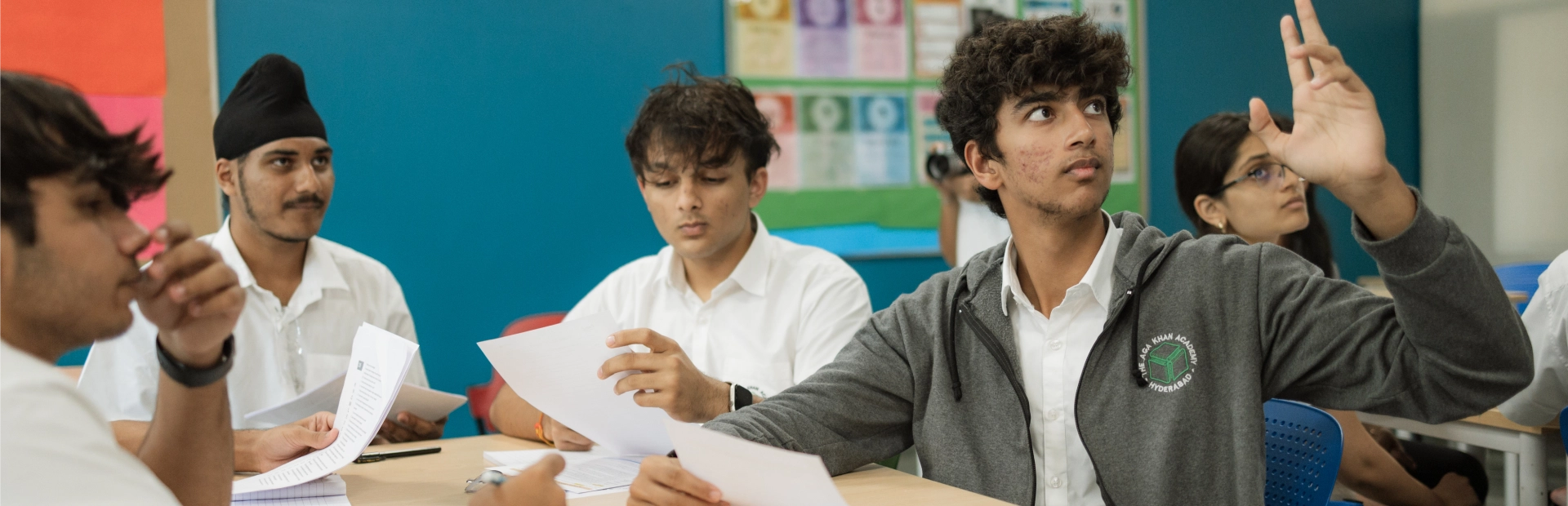 DP students in the classroom.