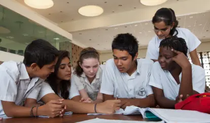 MYP students in group discussion