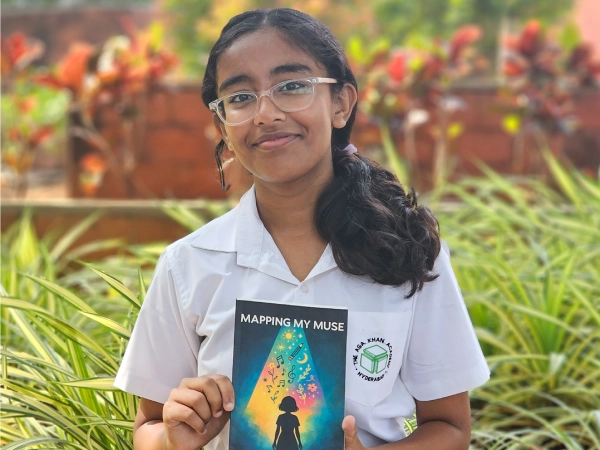 Arunima Ghosh with her book.